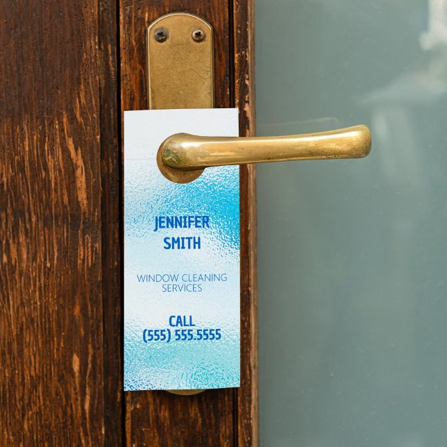 Affichette De Porte Nettoyage de fenêtres (Window Cleaning Door Hanger)