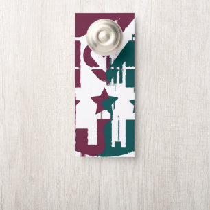 Affichette De Porte Nous unissons pour le changement