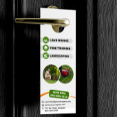 Affichette De Porte Orange & verdure Jardin Landscaping Garderie