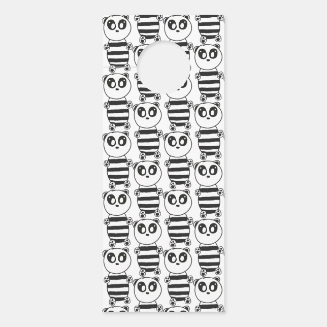 Affichette De Porte Panda Kids (Devant)