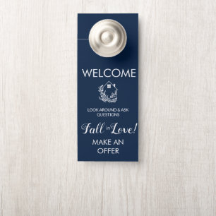 Affichette De Porte panneau de bienvenue dans une maison à vendre susp