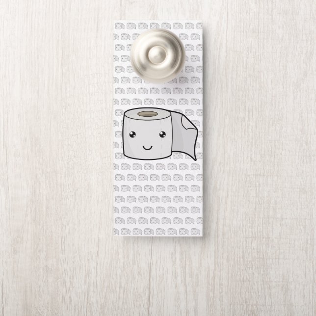 Affichette De Porte Papier joyeux (Sur le bouton)