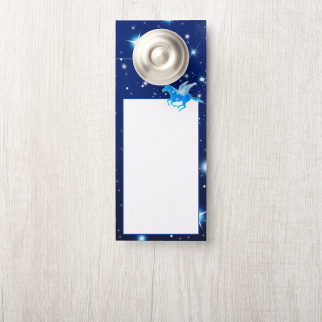 Affichette De Porte Pegasus volant (Sur le bouton)