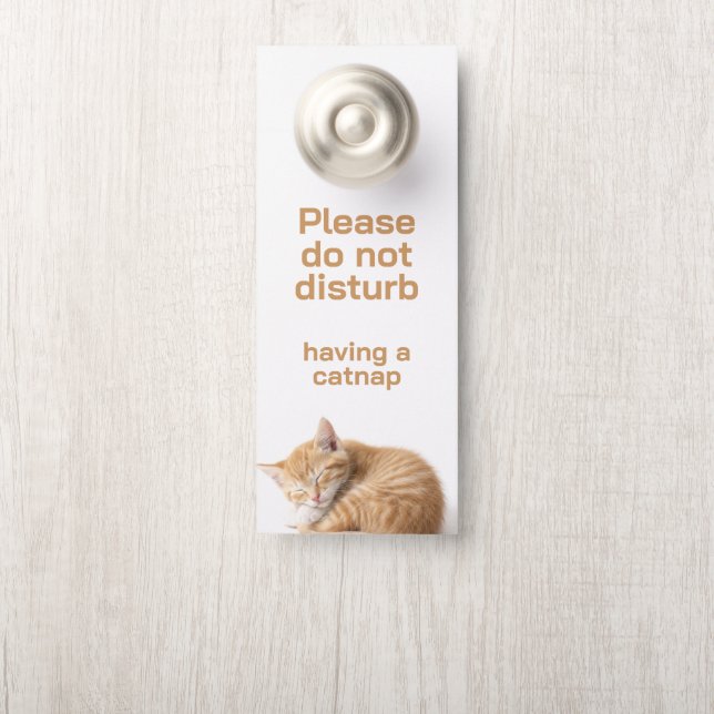 Affichette De Porte Petit somme (Sur le bouton)