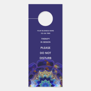 Affichette De Porte Peyote Sky Mandala Métaphysique Navy