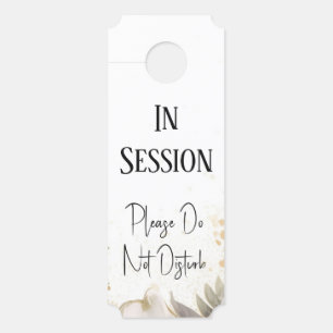 Affichette De Porte Porte de bureau du thérapeute de session
