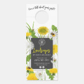 Affichette De Porte Promotion du service d'entretien de pelouse nature (Devant)