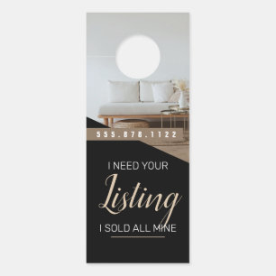 Affichette De Porte Real Estate Door Hanger