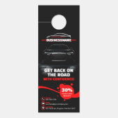 Affichette De Porte Red & Black Professional Automotive Détail de la v (Devant)
