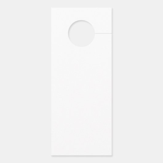 Affichette De Porte Remplacement des initiales | Noir en blanc (Dos)