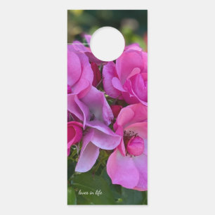 Affichette De Porte rose lavande