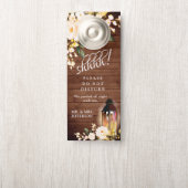 Affichette De Porte Roses de bois et de broussailles Accueil des Maria (Sur le bouton)