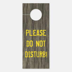 Affichette De Porte Rustique "S'IL VOUS PLAÎT NE DÉTESTEZ PAS" + Faux