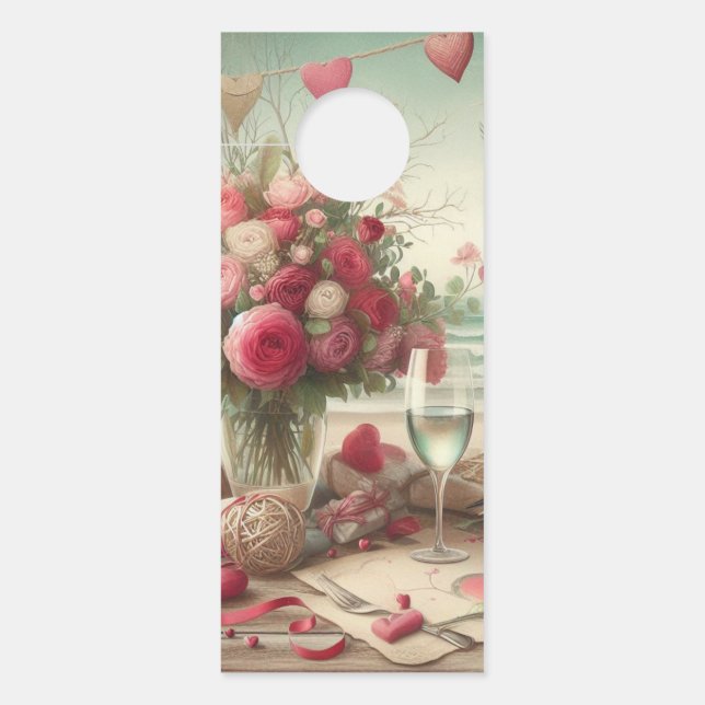 Affichette De Porte Saint-Valentin côtière/nautique (Devant)