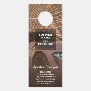 Affichette De Porte Services automobiles - Détail, audio et autres ser