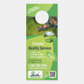 Affichette De Porte Services modernes de jardinage (Devant)