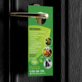 Affichette De Porte Services modernes de jardinage