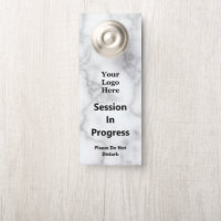 Session En Cours Faux Marbre blanc Votre Logo