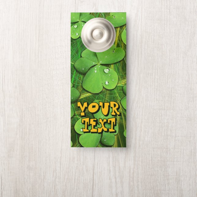 Affichette De Porte Shamrock vert St Patrick iPhone 5 Coque-Mate (Sur le bouton)
