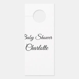 Affichette De Porte SIMPLE MINIMAL.CUTIE AJOUTER NOM BÉBÉ Baby shower 