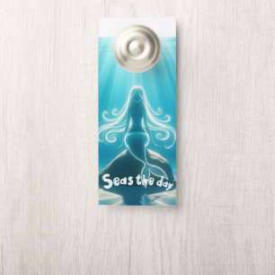 Affichette De Porte Sirène sous-marine éclairée