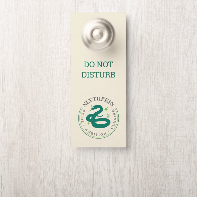 Affichette De Porte SLYTHERIN™ Insigne de fierté de la Maison du serpe (Sur le bouton)