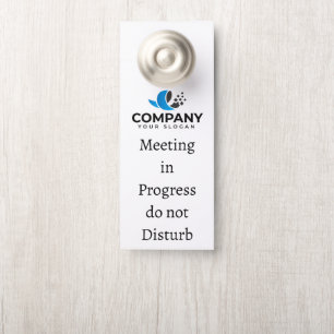 Affichette De Porte Société personnalisée promotionnelle