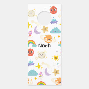 Affichette De Porte Solaire Ciel Cute Personnalisé