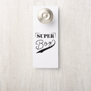 Affichette De Porte Super Boy