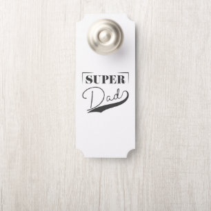 Affichette De Porte Super papa