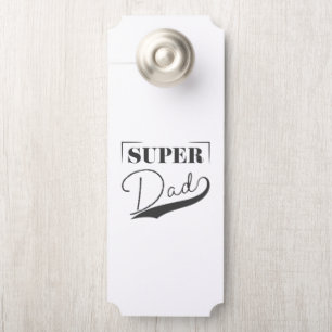 Affichette De Porte Super papa