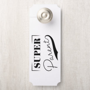 Affichette De Porte Super parent