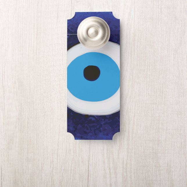 Affichette De Porte Symbole de Nazar Evil Eye Protection (Sur le bouton)
