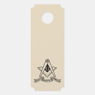 Affichette De Porte Symbole franc-maçonnerie