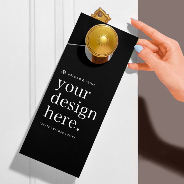 Affichette de porte Téléchargement de votre concep (Versatile door hanger for business, events, weddings, special occasions & more!)
