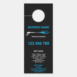 Affichette De Porte Usine de lavage à pression professionnelle