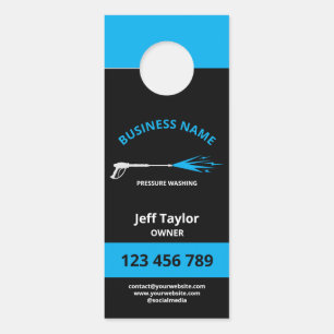 Affichette De Porte Usine de lavage à pression professionnelle