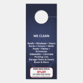 Affichette De Porte Usine de lavage à pression professionnelle (Dos)