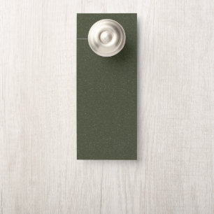 Affichette de porte vert mousse texturé - personna