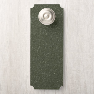 Affichette de porte vert texturé personnalisable