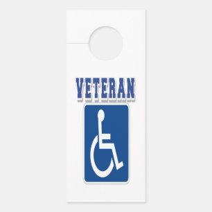 Affichette De Porte Vétérinaire handicapé handicapé