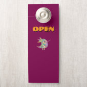 Affichette De Porte Vin OUVERT / FERMÉ (Sur le bouton)