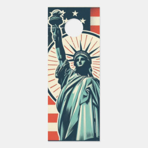 Affichette De Porte Vintage, Statue de la Liberté
