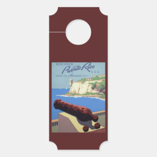 Affichette De Porte Visite de la forteresse El Morro, Porto Rico, Vieu