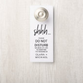 Affichette De Porte Whimsical Calligraphy Hotel Mariage Invité (Sur le bouton)