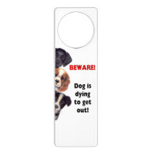 Attention chien Doorhanger