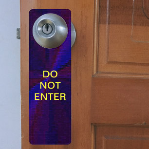 Affichettes De Porte Patchwork circulaire de dégradé bleu à pourpre