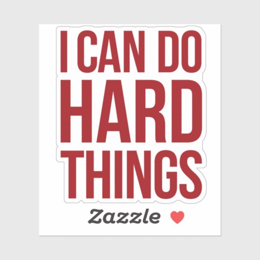 Affimration - I can do hard things Sticker (Vel)