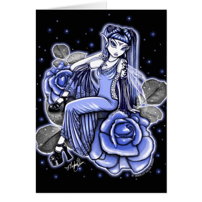 Affinity Blue Roos Fairy Card (Voorkant)