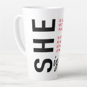 Affirmaties voor haar latte mok (Linkerhoek)